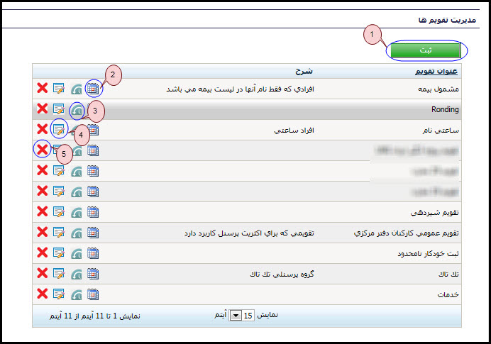 General Configuration Calendars